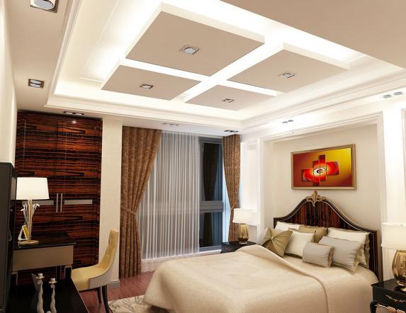 اجرا کننده کناف سقف اتاق خواب نوجوان