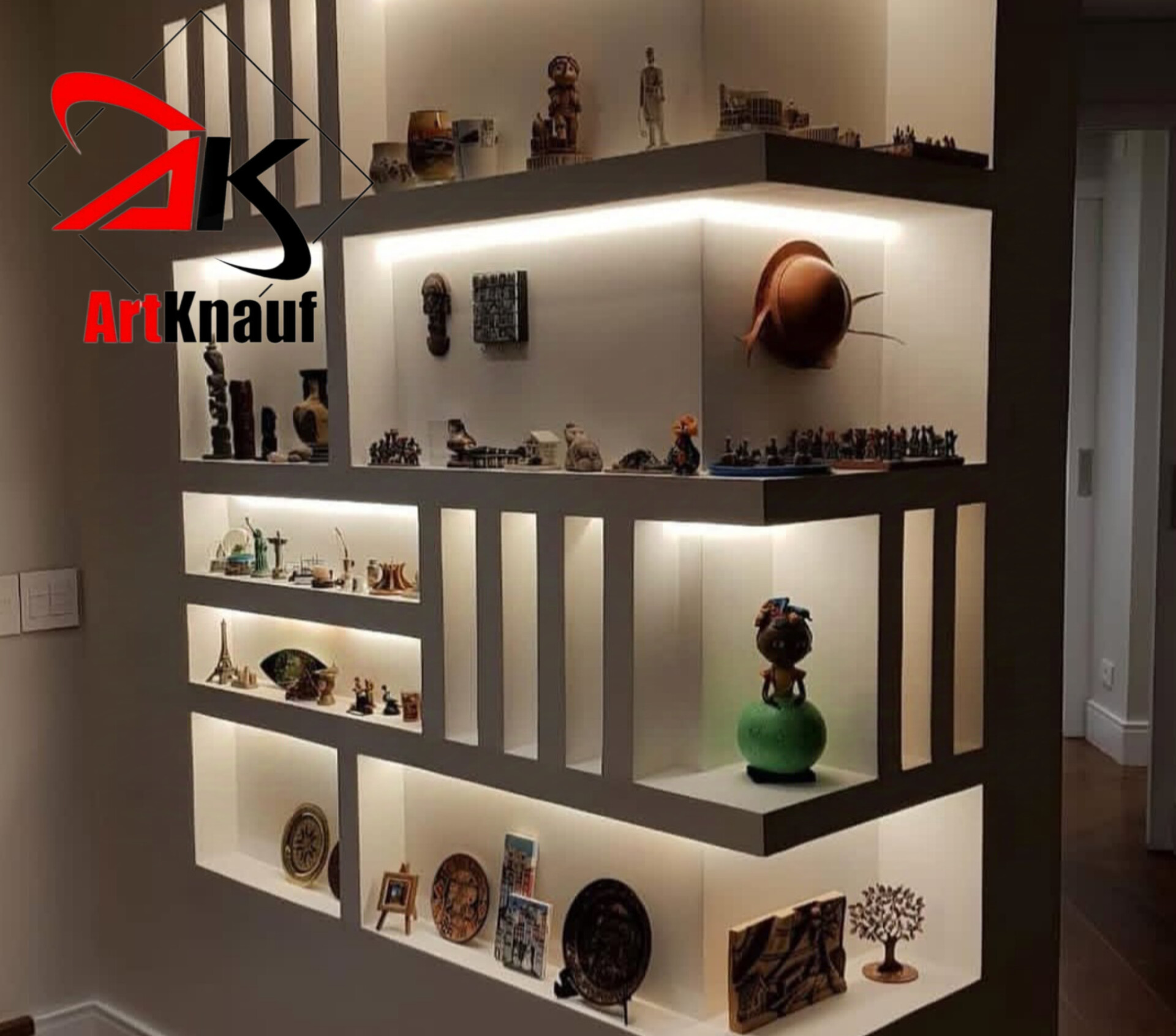 دیوار خشک کناف قفسه بندی