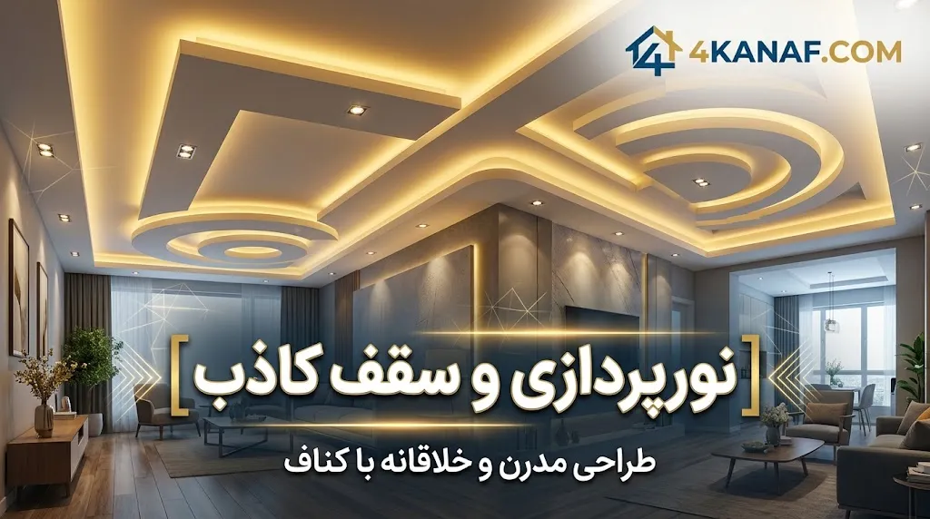 ۷ ایده جذاب برای ترکیب نورپردازی و سقف کاذب در دکوراسیون مدرن