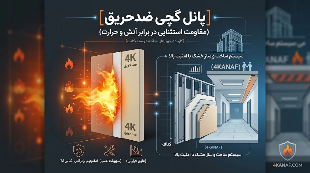 مزایای استفاده از پانل گچی ضدحریق
