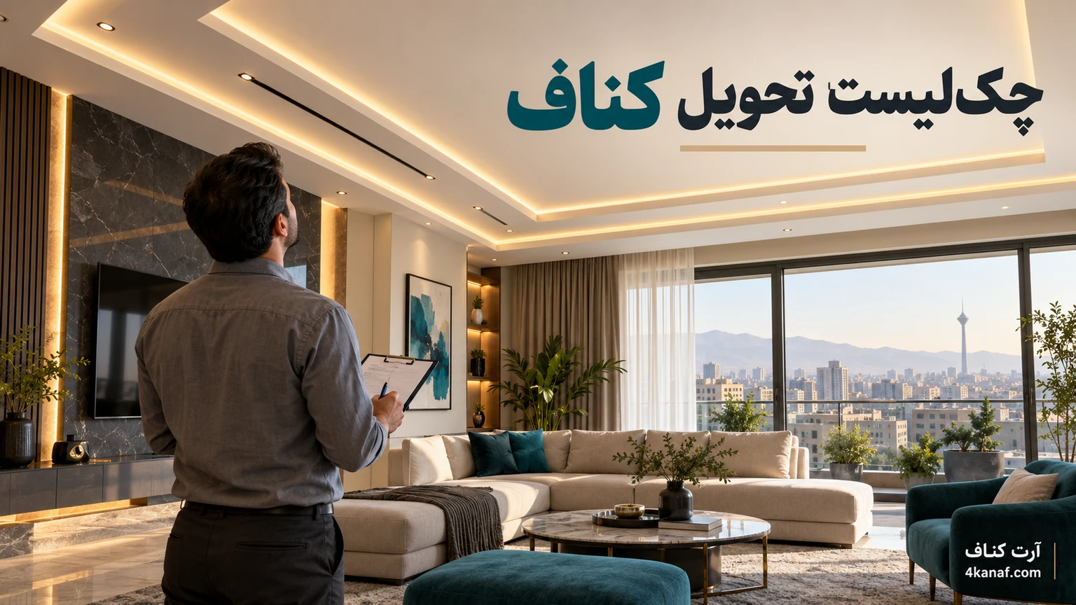 چک‌لیست تحویل کناف و بازدید سقف کاذب پیش از تحویل پروژه